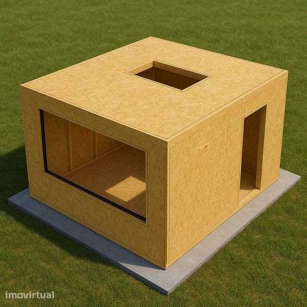 Módular em LSF 13 m² – Estrutura + OSB - Grande imagem: 4/12