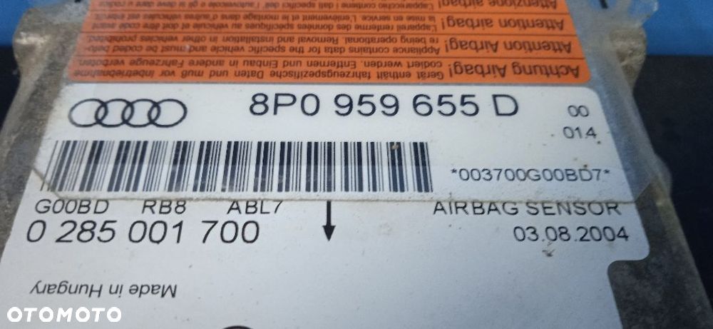 Moduł sensor Airbag Audi A3 8P 8P0959655D - 3