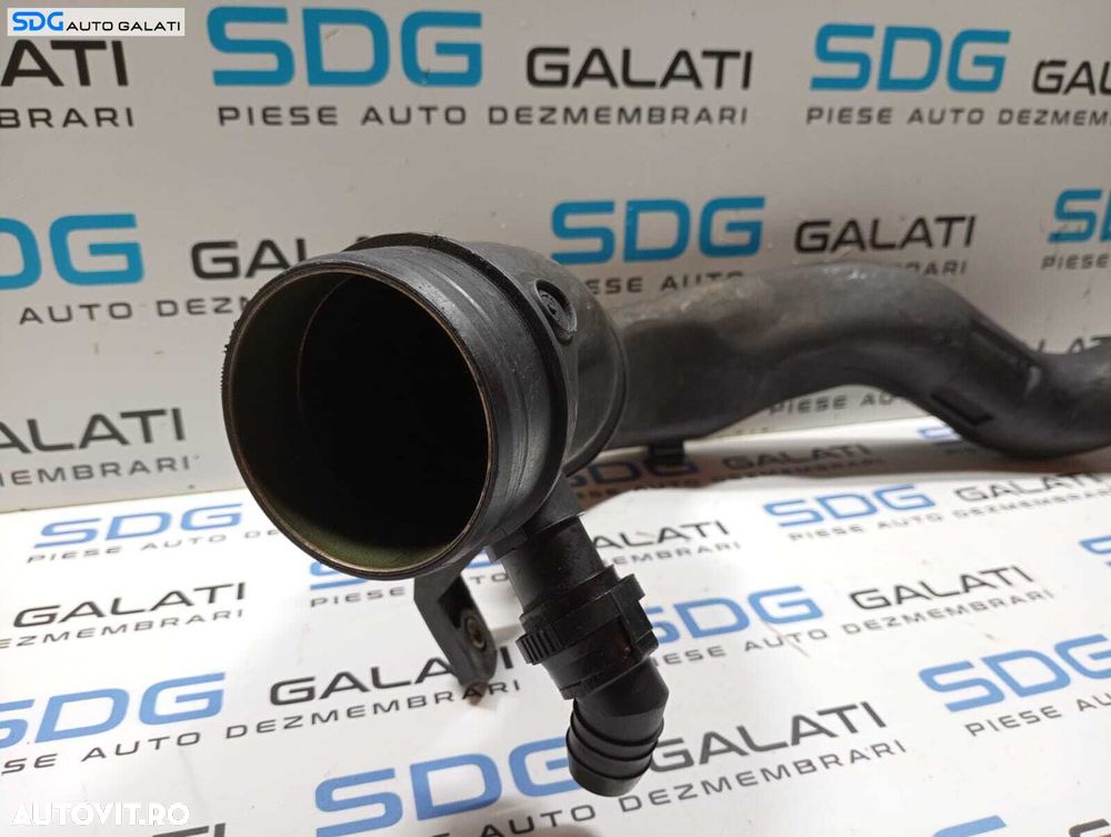 Furtun Conducta Tub Tubulatura Presiune Aer Turbo Turbina Turbosuflanta Intercooler Skoda Octavia 1 1.9 TDI AJM 1997 - 2010 Cod 1J0129654S [M4270] - 4
