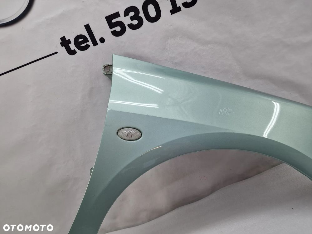 PEUGEOT 307 02- PRAWY BŁOTNIK PRZEDNI PRZÓD , ŁADNY , KOLOR JASNO-ZIELONY , NR AUKCJI BŁ183 - 3
