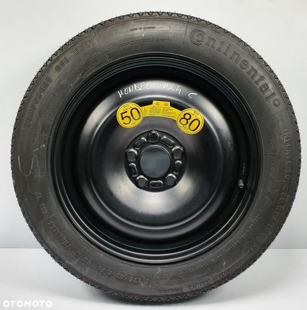 KOŁO ZAPASOWE DOJAZDOWE 125/90/R16 5X108 FORD MONDEO MK4 6G92-1A479-AA - 1