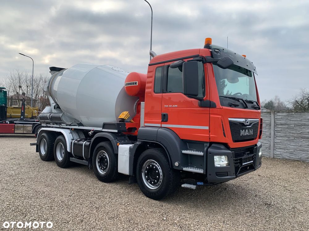 MAN TGS 32.420, BETONOMIESZARKA - LIEBHERR 9 M3, - 2