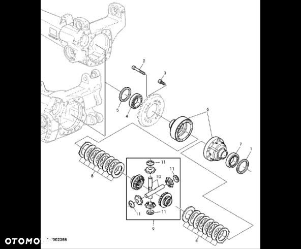 John Deere 7530 Premium - Zestaw tarczy AL160176 - 1