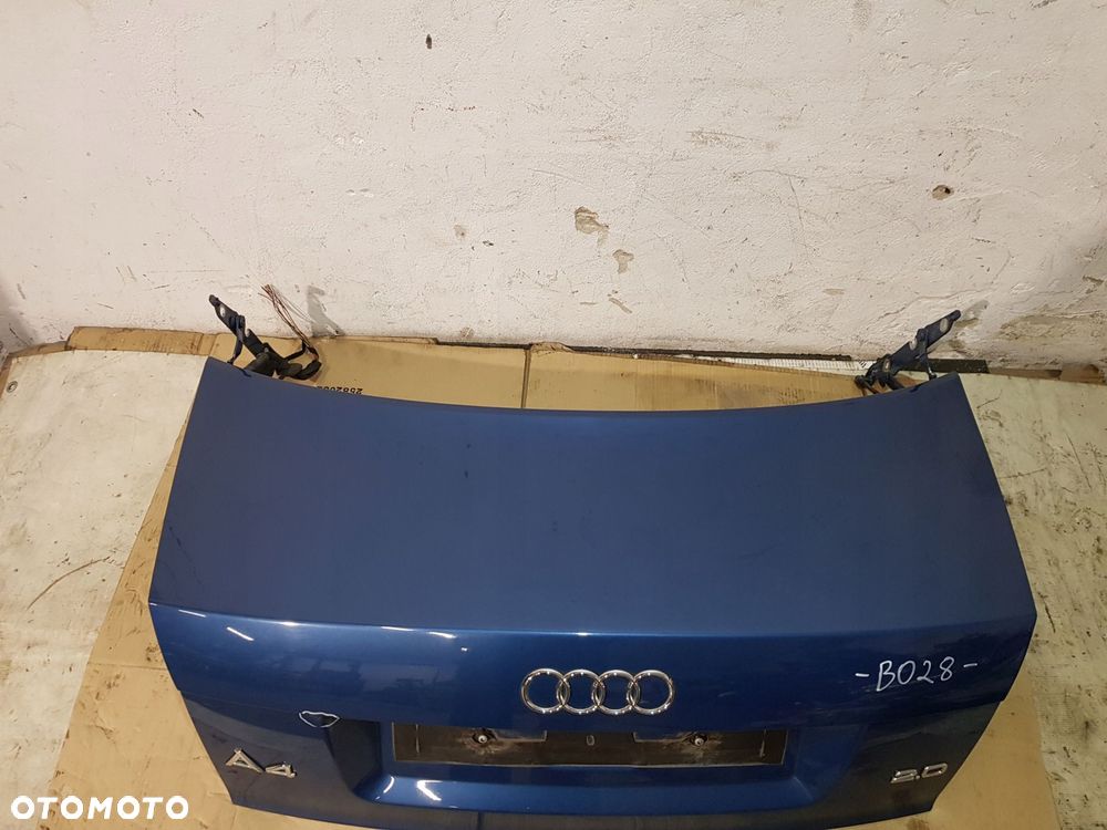 klapa bagażnika tył audi a4 b6 eur lz5w sedan - 3
