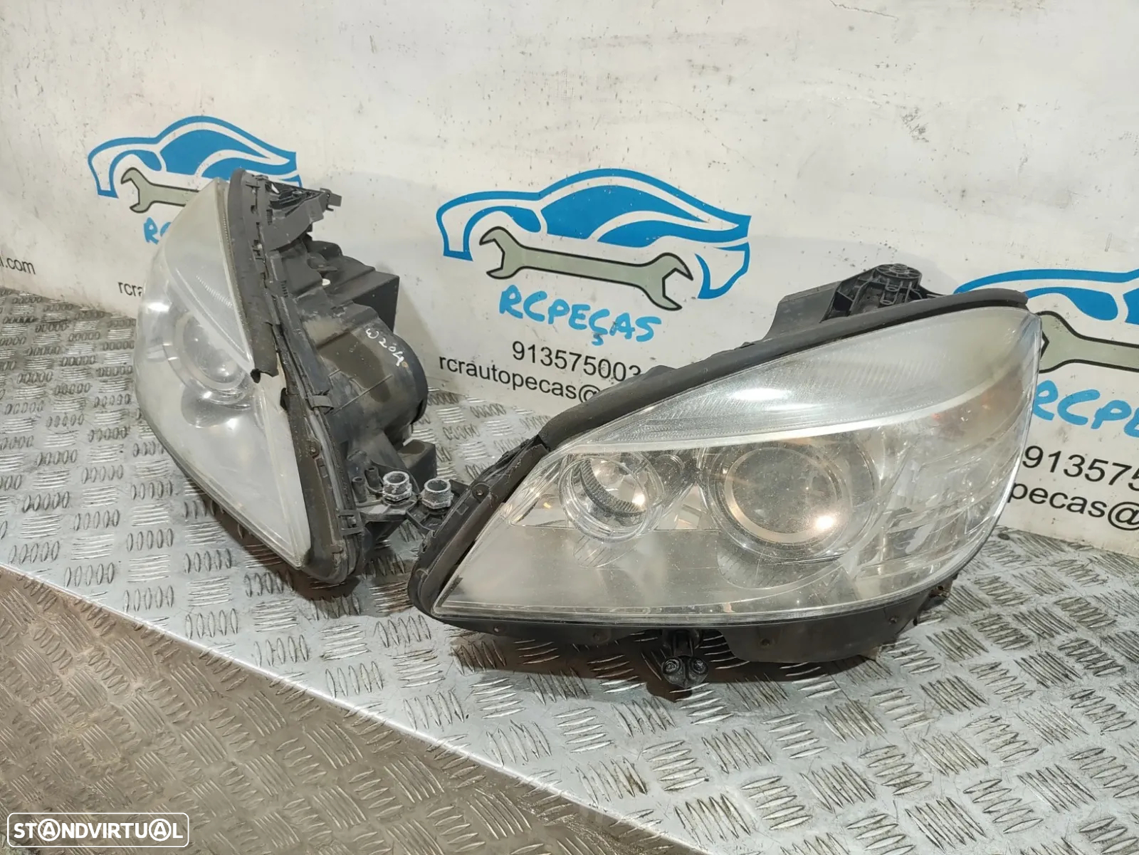 Conjunto Oticas / Farois Xenon Mercedes W204 Class C - A2048203285 | 130732915602 - Esquerda | Direita | Original | Originais - 5