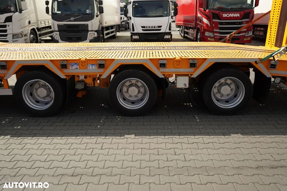 Louault / PLATFORMĂ JOASĂ - 13,6 M / PLATFORMĂ HIDRAULICĂ / RAMPE HIDRAULICE / TROLIU / AXĂ VIRATOARE / 3 AXI / - 30