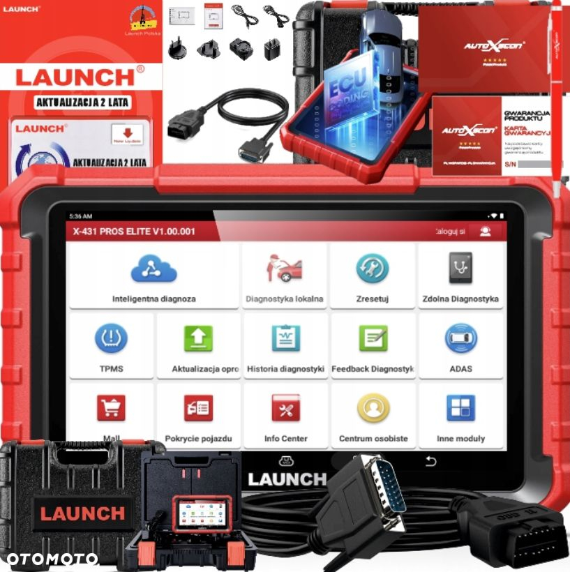 TESTER DIAGNOSTY7CZNY LAUNCH PROS ELITE NEW X-431 POLSKI JĘZYK ANDROID 10 - 12