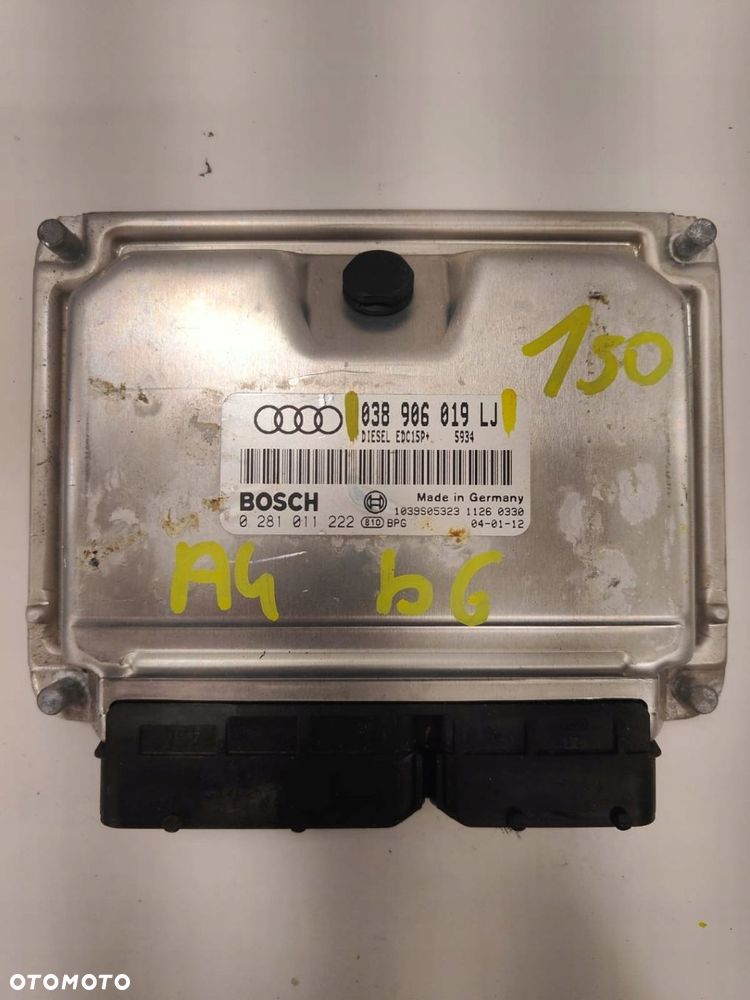 Audi a4 b6 038906019LJ 0281011222 KOMPUTER STEROWNIK SILNIKA - 1