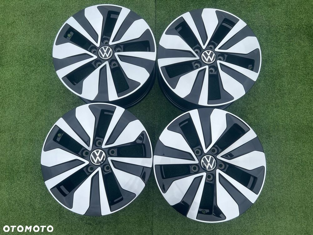 KOMPLET FELG FELGI ALU VOLKSWAGEN VW 5H 5G GOLF TOURAN 16 ET48 ORYGINALNE - 3