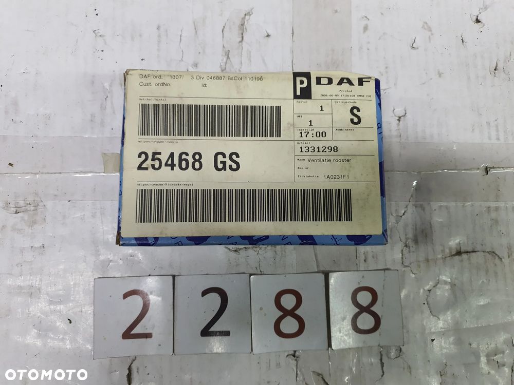 Kratka wentylacyjna, klapa nawiewu DAF 1331298 - 6