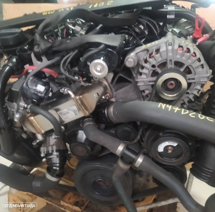 Motor BMW 120D 320D 177cv E87 E90 120 mil km 2011 N47D20C caixa automatica 6HP21 - 9