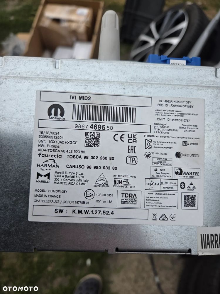 Modul radiowy Radio Peugeot Opel Jeep Citroen 9867469680 9845292080 - 5