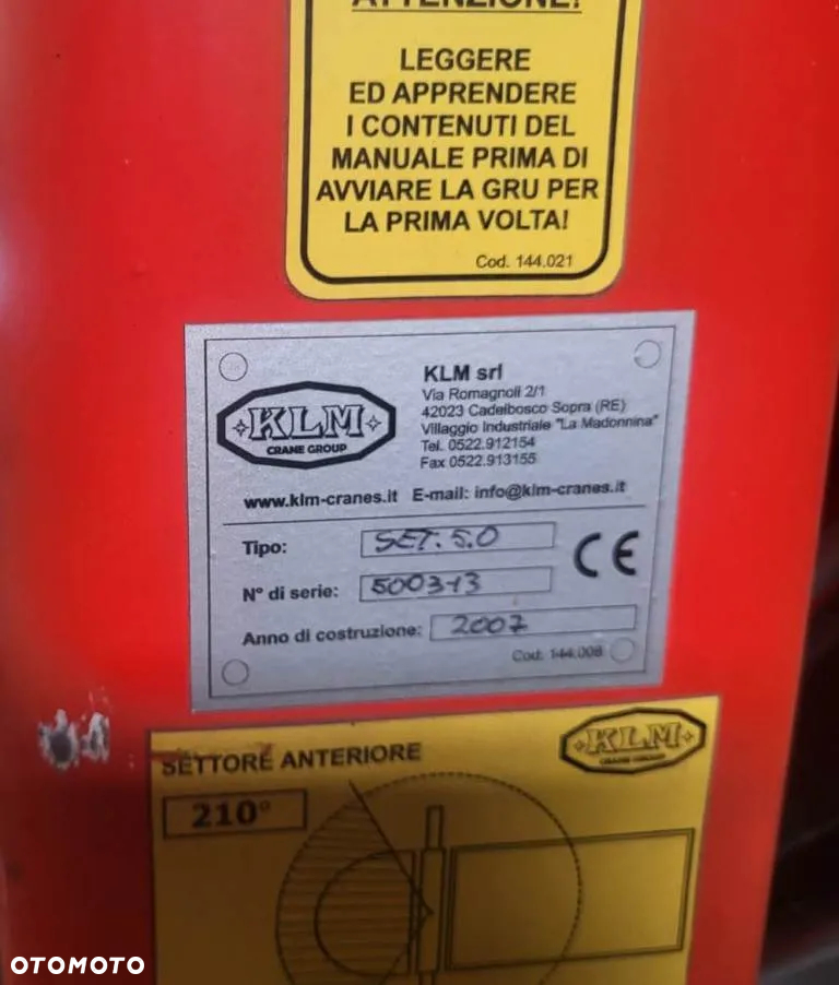 HDS KLM 5.0 nie Palfinger Fassi Effer - 2
