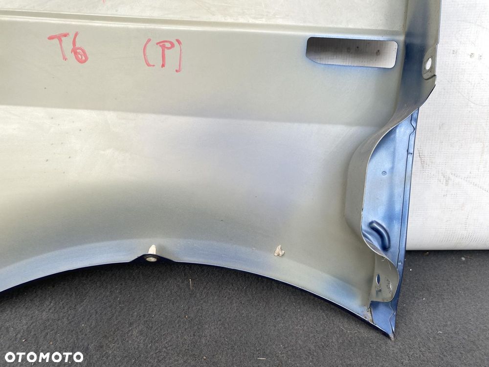 VW TRANSPORTER T6 15- BŁOTNIK PRZEDNI PRZÓD PRAWY NIEBIESKI BŁĘKITNY - 9