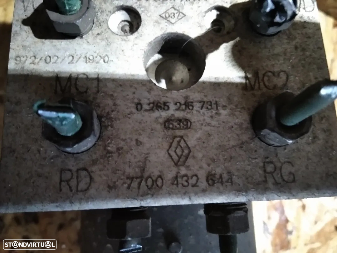 MODULO ABS RENAULT MEGANE I 7700432644 0265216731 7700432643 0265216732 - 2
