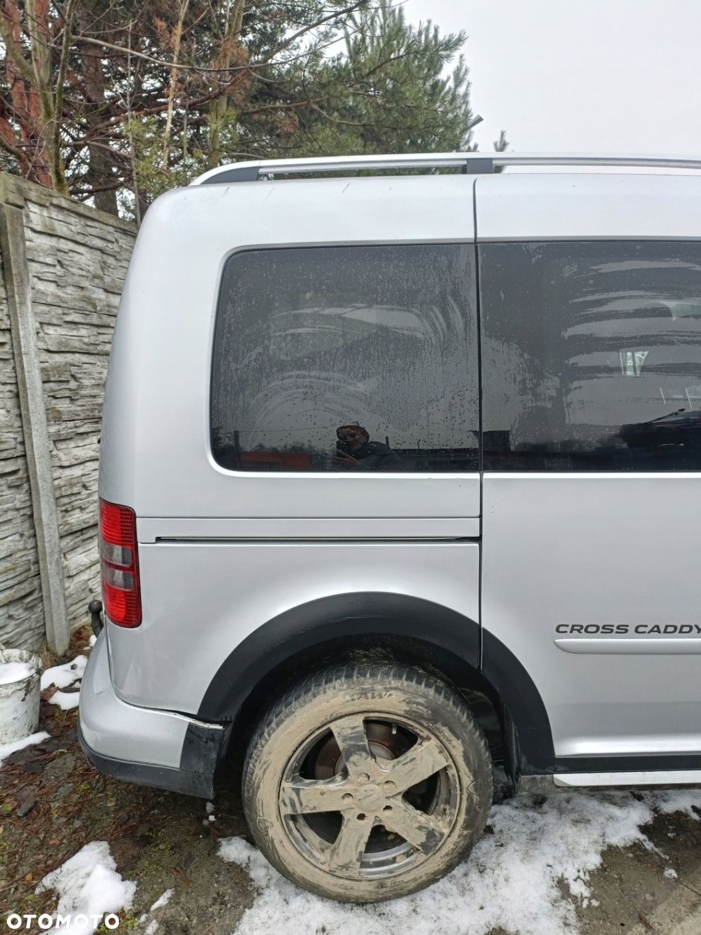 VOLKSWAGEN CADDY III LIFT 10-15 r ĆWIARTKA błotnik PRAWY tył SREBRNA !wersja krótka! * - 1
