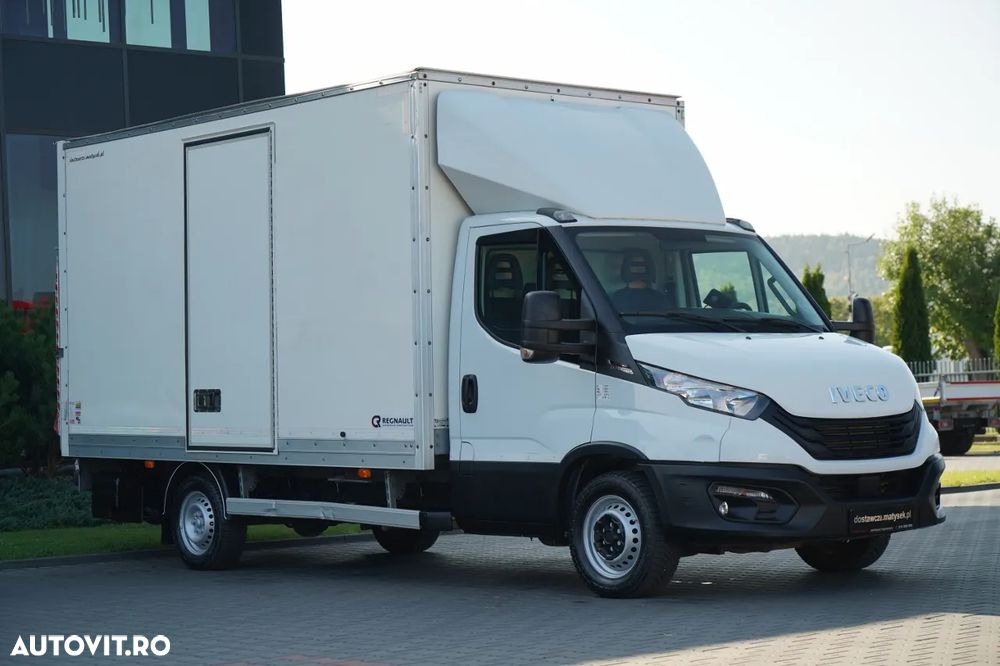 Iveco DAILY 35-160 / CONTAINER - 4,3 M / DHOLLANDIA LIFT - 750 KG / 3 LOCURI / DOUĂ / IMPORTAT / - 2