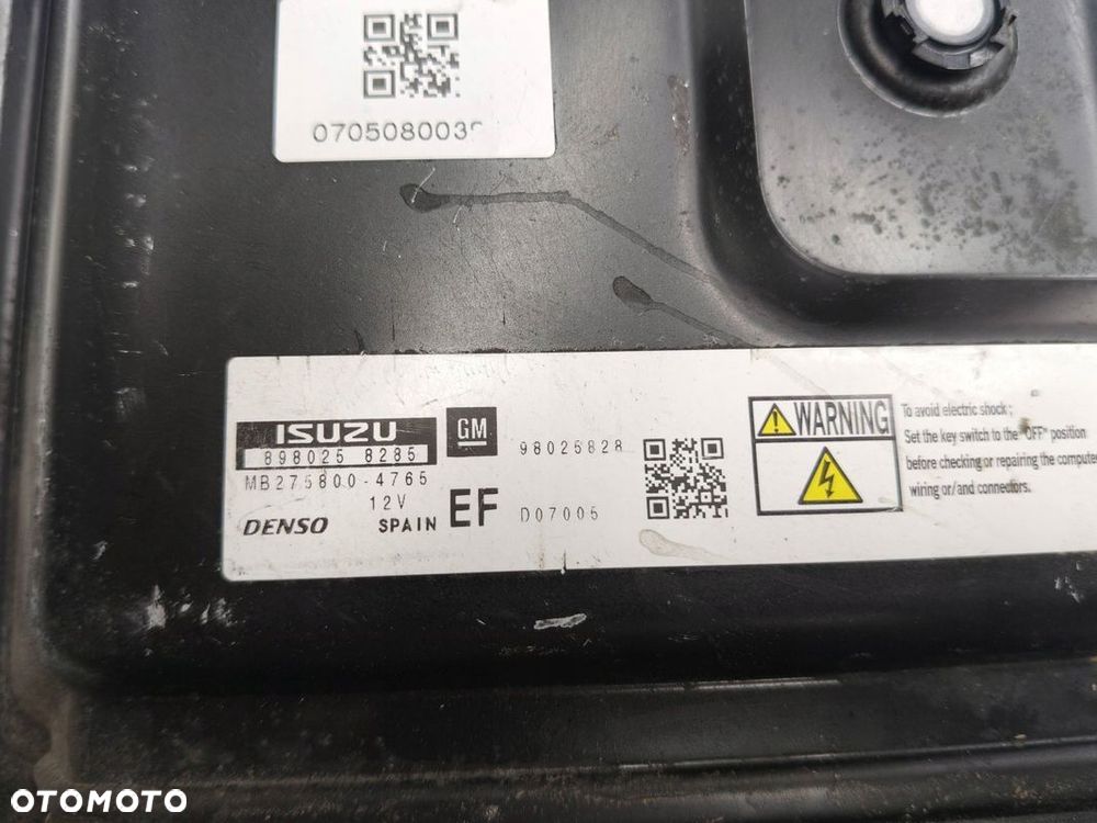 KOPUTER STEROWNIK OPEL MERIVA ASTRA 98025828 MB275800-4765 - 5