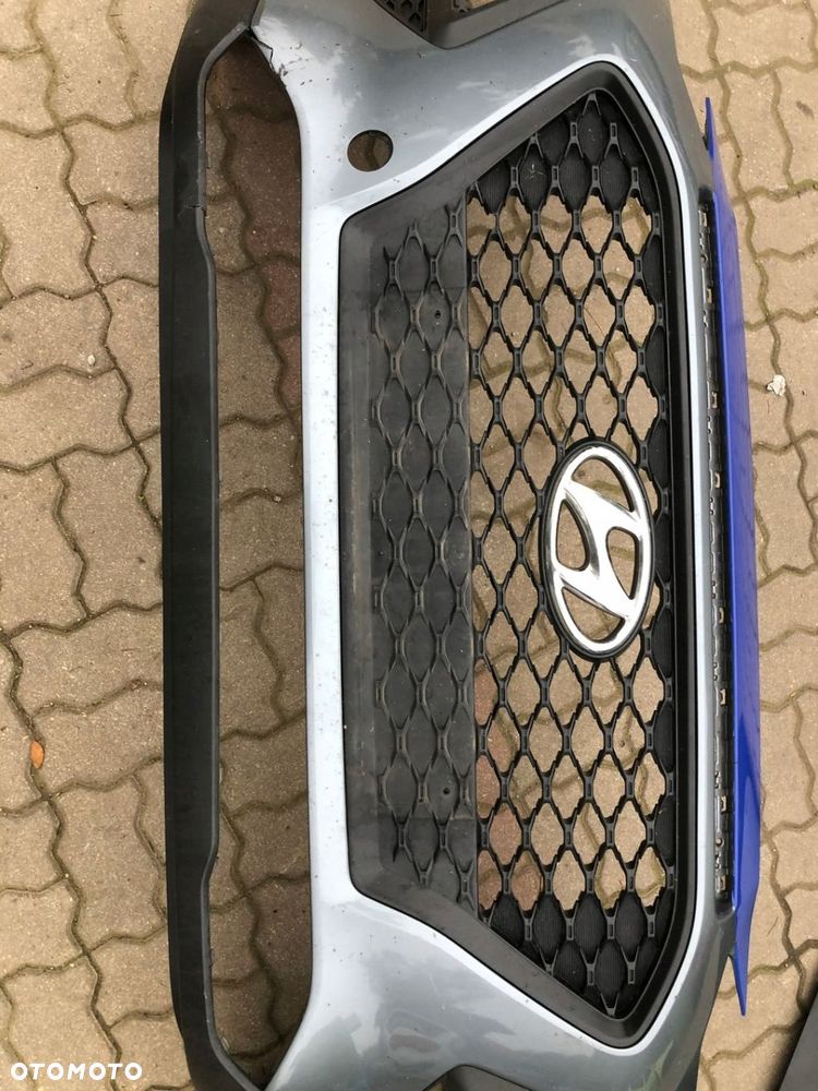 Hyundai kona zderzak przedni przód grill chrom k - 3