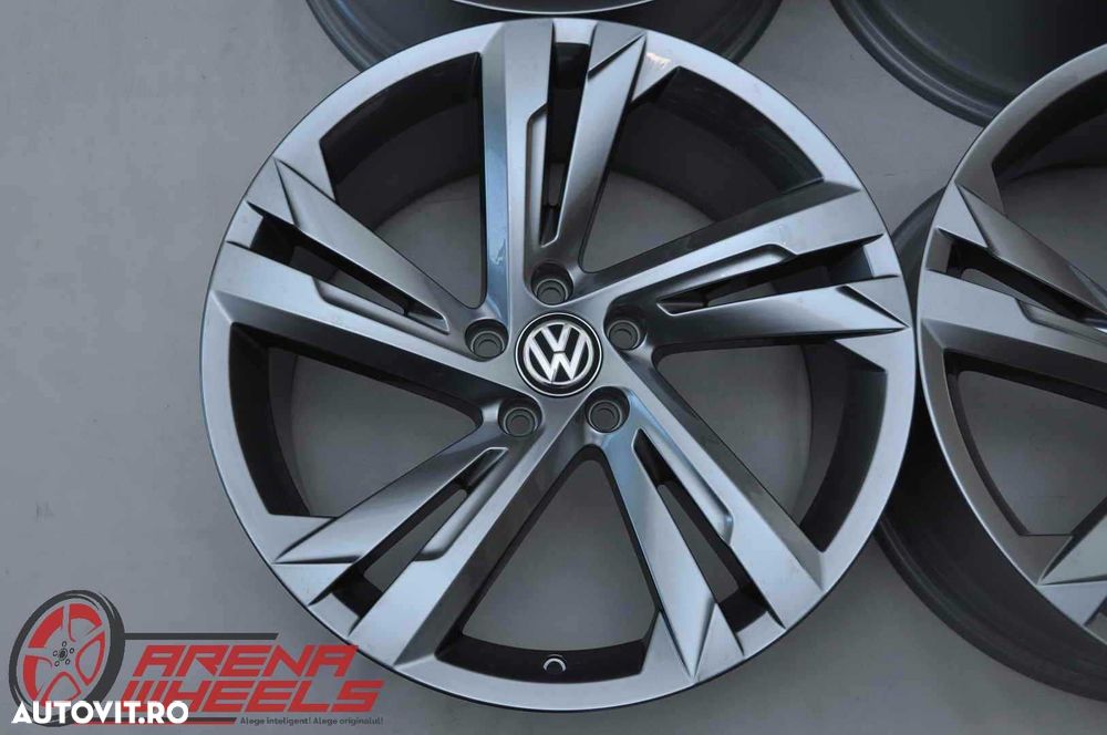 Jante Noi 19 inch Originale VW Tiguan 2 5NA ET38 R19 Gri Antracit - 5