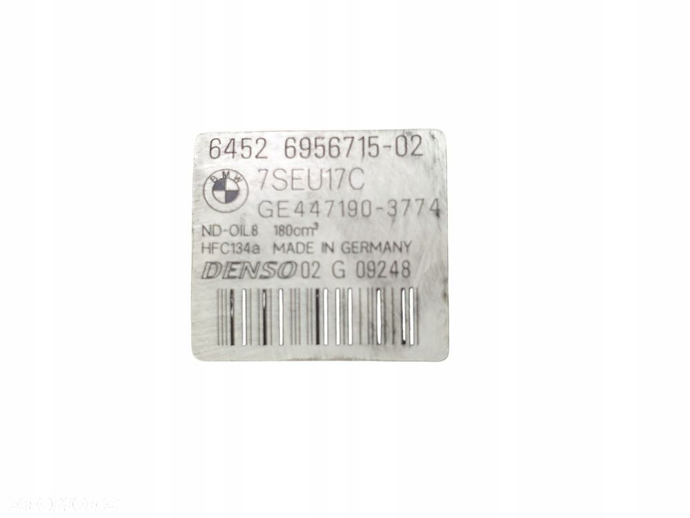 SPRĘŻARKA KLIMATYZACJI BMW E60 E90 2.5I 64526956715 02G09248 447190-3774 - 14