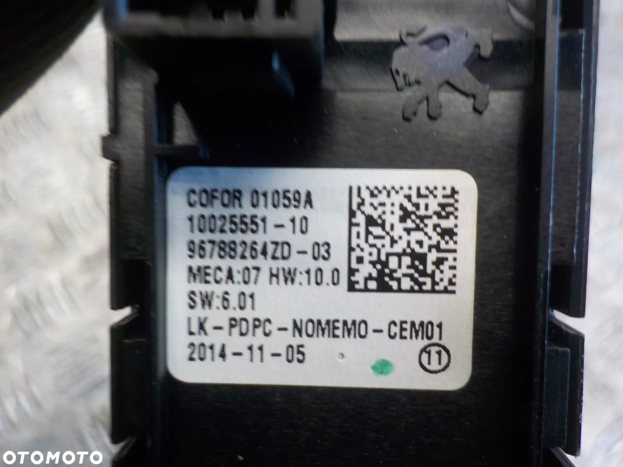 PEUGEOT 308 T9 PANEL STEROWANIA SZYB LUSTEREK 96788264ZD - 3