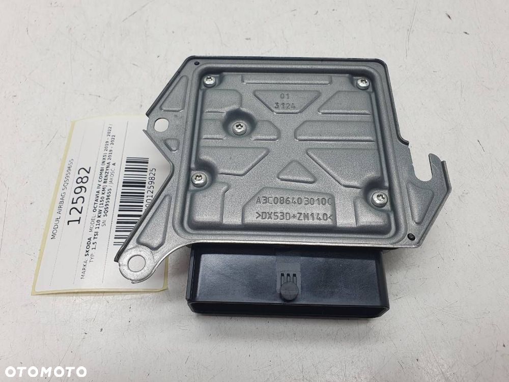 MODUŁ SENSOR PODUSZEK AIRBAG 5QS959655 SKODA OCTAVIA IV - 4