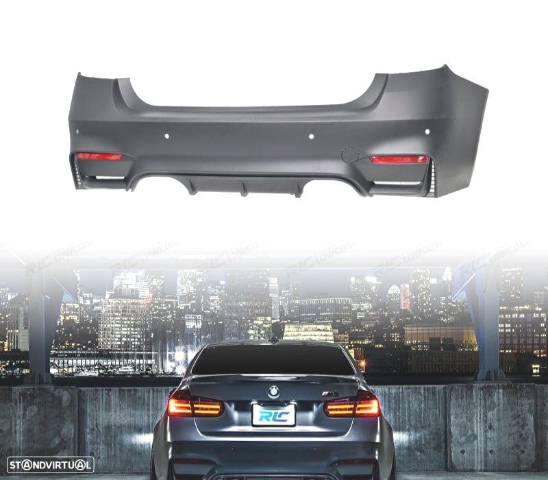 CONJUNTO PARA-CHOQUES + PONTEIRAS BMW F30 F80 11-18 LOOK M3 - 5