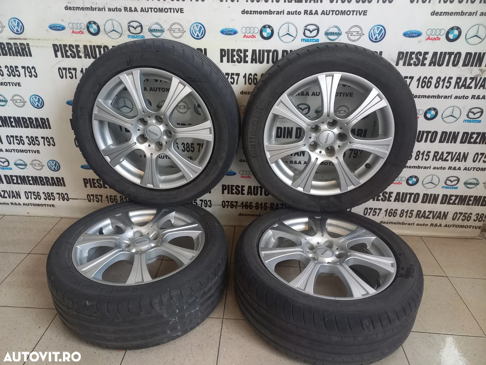 Set Jante Aluminiu R17 Toyota Avensis Corolla Corolla Verso Etc. 5x114.3 Hyundai Tucson Kia Etc. 225/50R17 - 2