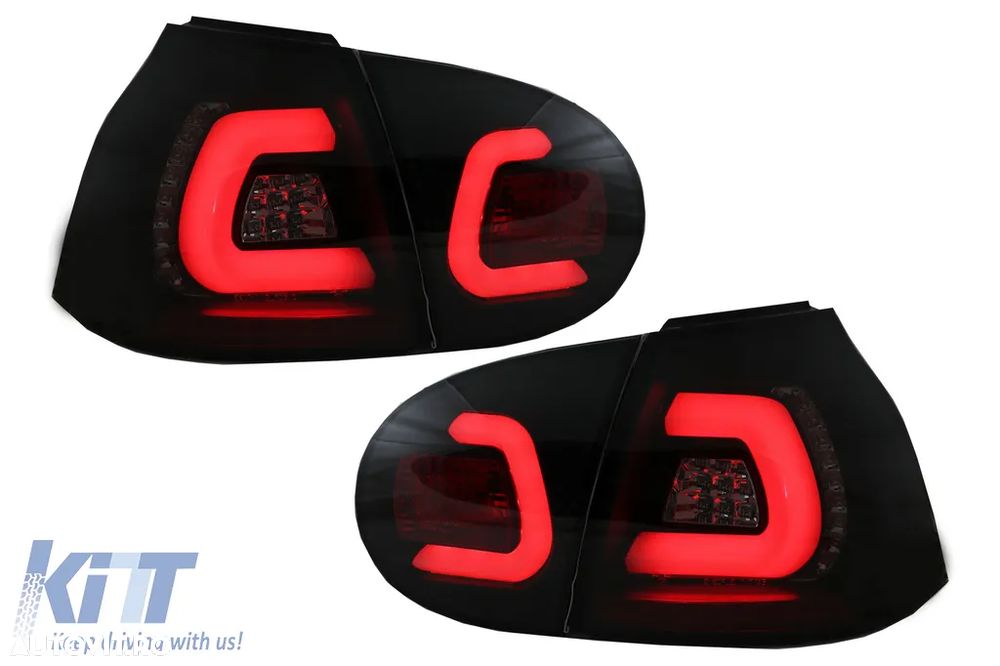 Stopuri cu LED compatibil cu VW Golf V 5 (2004-2009) Negru Fumuriu Stil Urban - 1