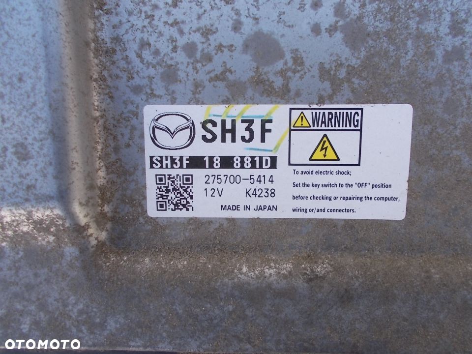 Mazda CX 5 4x2 sterownik komputer silnika SH01 2.2D SH3F 18 881D SH3F18881D  275700-5414 - 2