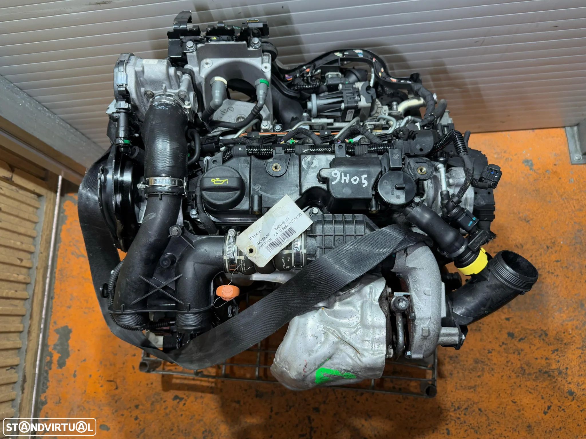 Motor Peugeot 308/3008/508/207/Citroen C4/C3 1.6 Hdi Ref: 9H05 - 1