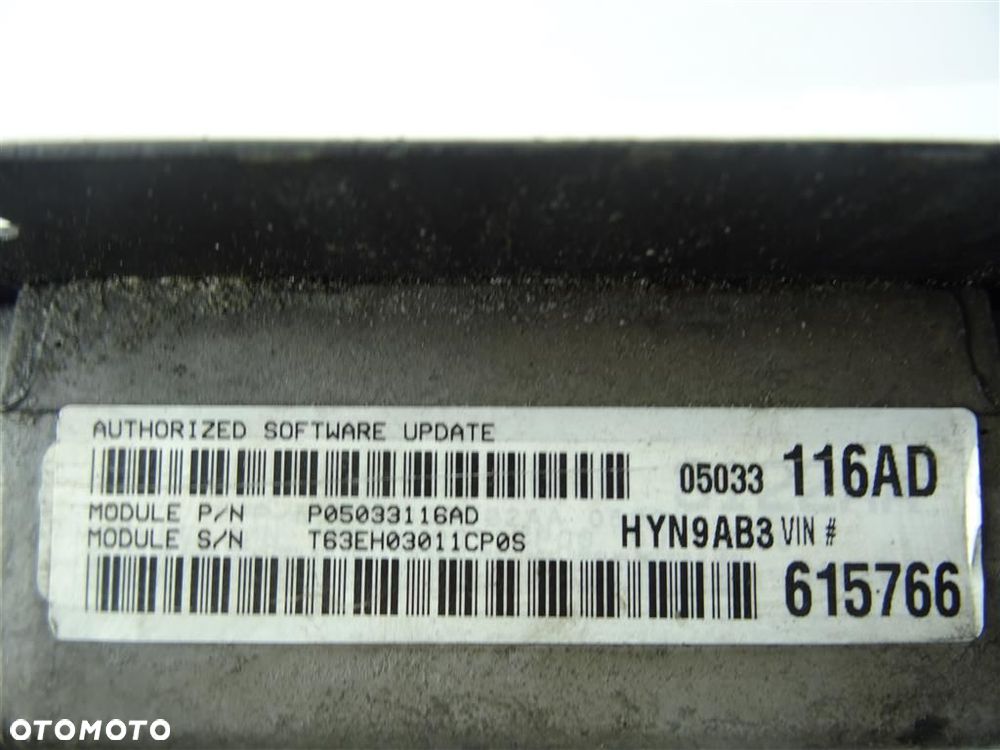 Komputer sterownik silnika Chrysler PT Cruiser 2000-2010 2,0 B P05033116AD - 5