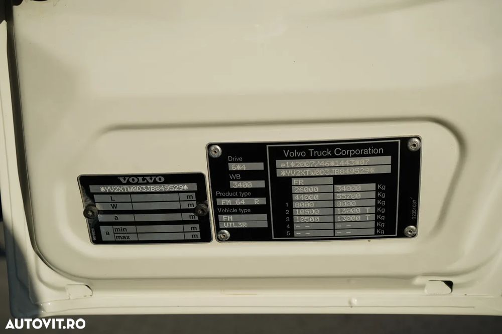 Volvo FMX 420 / 6X4 / BASCULATOR DUBLU / HIDROPOTOME / BODRMATIC / I-SHIFT / EURO 6 - 38