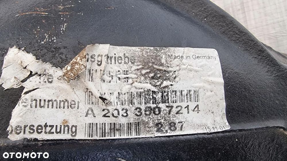 MOST DYFER TYŁ MERCEDES W203 2.2 CDI A2033507214 - 2