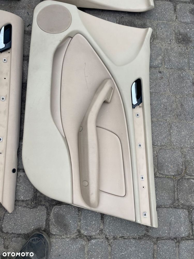 boczki bmw e46 sedan kombi skóra kremowa europa - 3