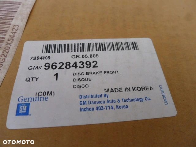 CHEVROLET SPARK M200 MATiz 98-06 tarcza hamulcowa - 4