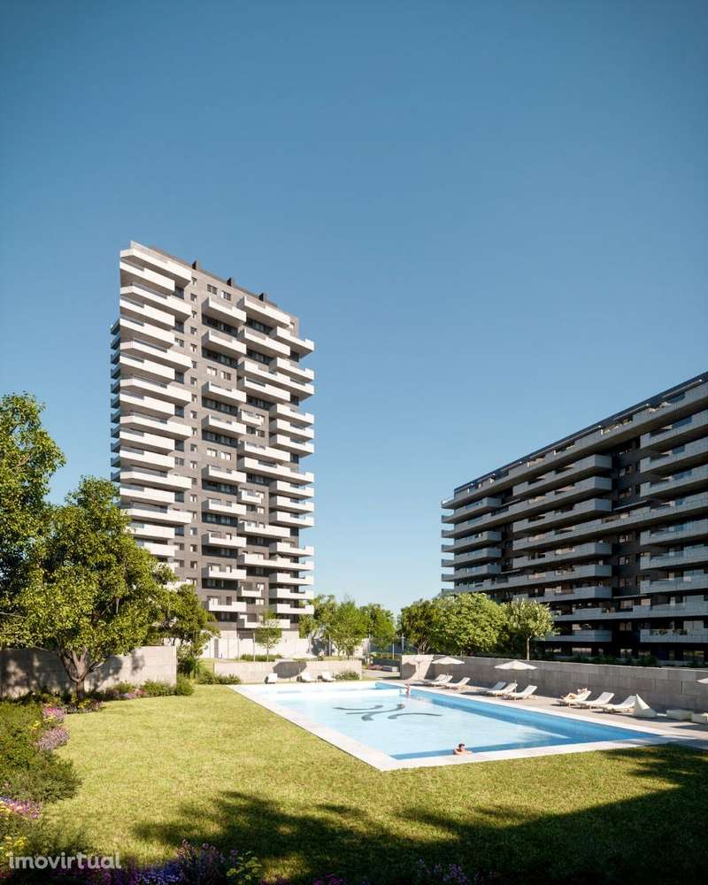 Apartamento T2 em condomínio fechado de luxo em Leça da Palmeira - Grande imagem: 2/15