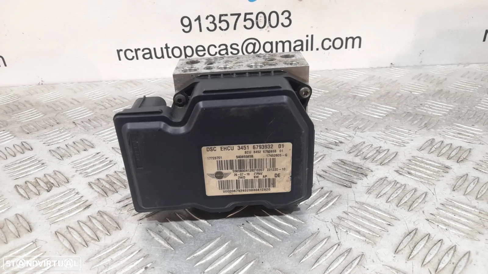 ABS MODULO BLOCO HIDRAULICO MINI COUNTRYMAN R60 1.6i 16V 122CV N16B16A 34516793932 6793932 17723701 54085585B COOPER R56 R56 LCI CLUBMAN R55 R55 LCI CABRIO R57 R57 LCI - 3