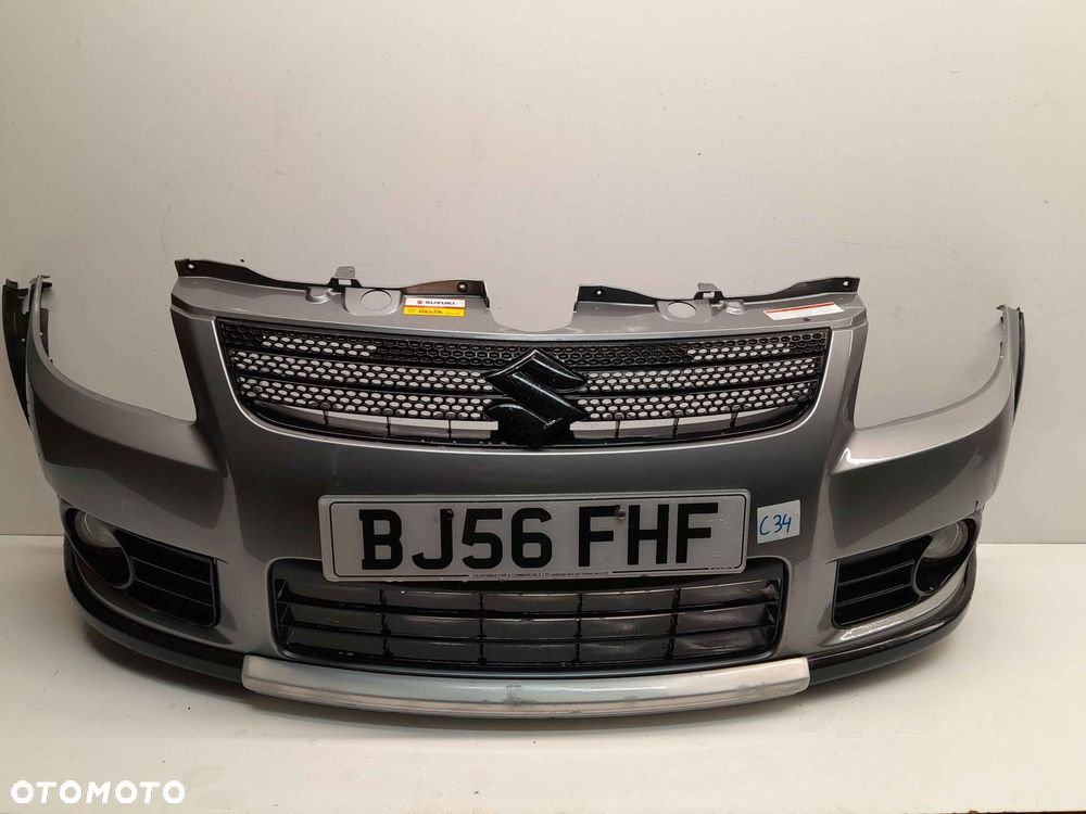 } ZDERZAK PRZÓD PRZEDNI DO SUZUKI SX4 4X4 ZCD SZARY GRAFITOWY HALOGENY - 1
