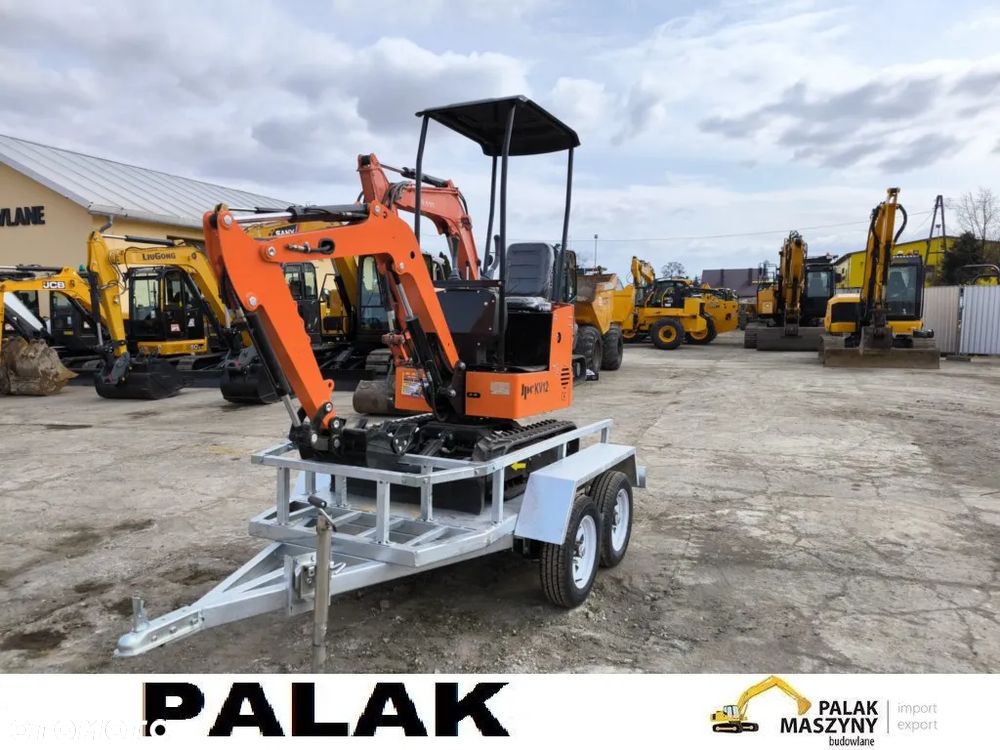 Inny Mini koparka JPC KV 12  OTWARTA , 2025 rok NOWA + PRZYCZEPKA - 9