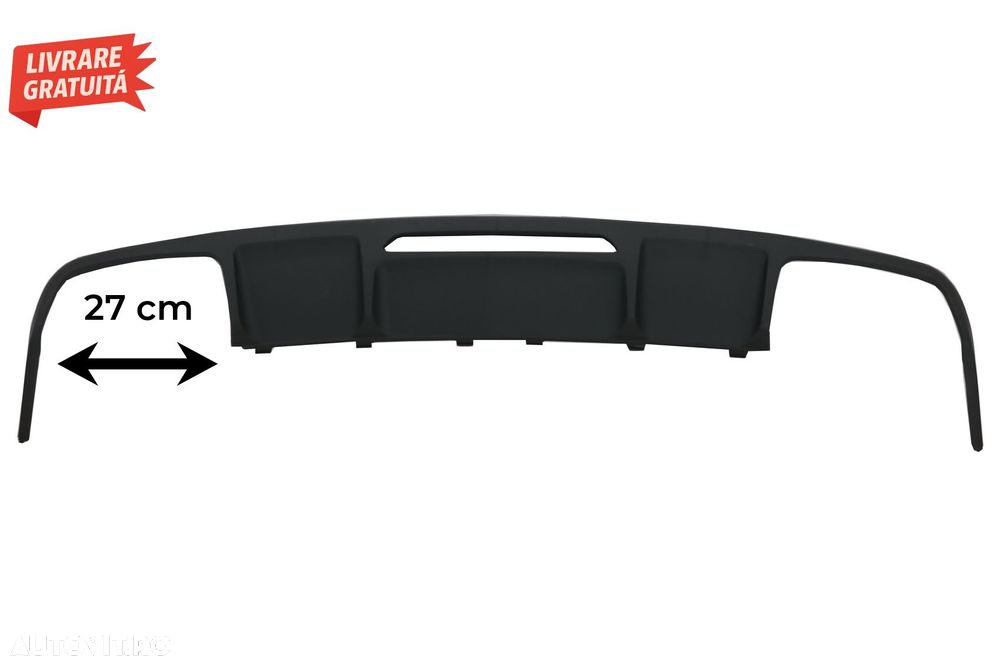 Difuzor cu Evacuare Dubla Mercedes CLS Sedan W218 (2011-2017) pentru bara AMG Spor- livrare gratuita - 3