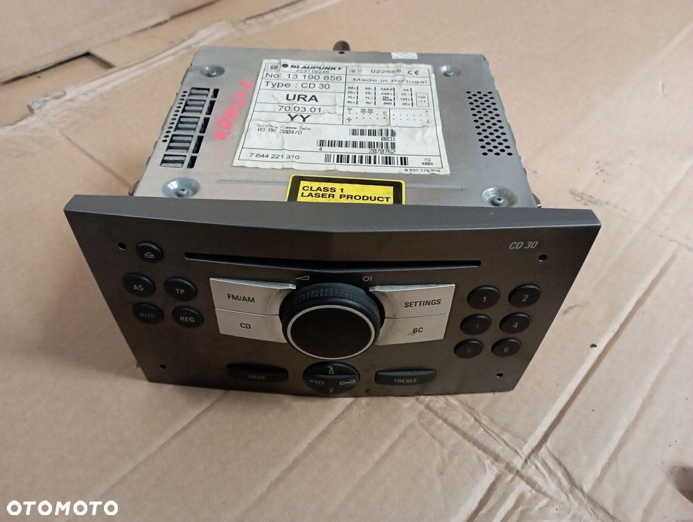 OPEL ASTRA MERIVA RADIO FABRYCZNE CD 7644221310 - 1