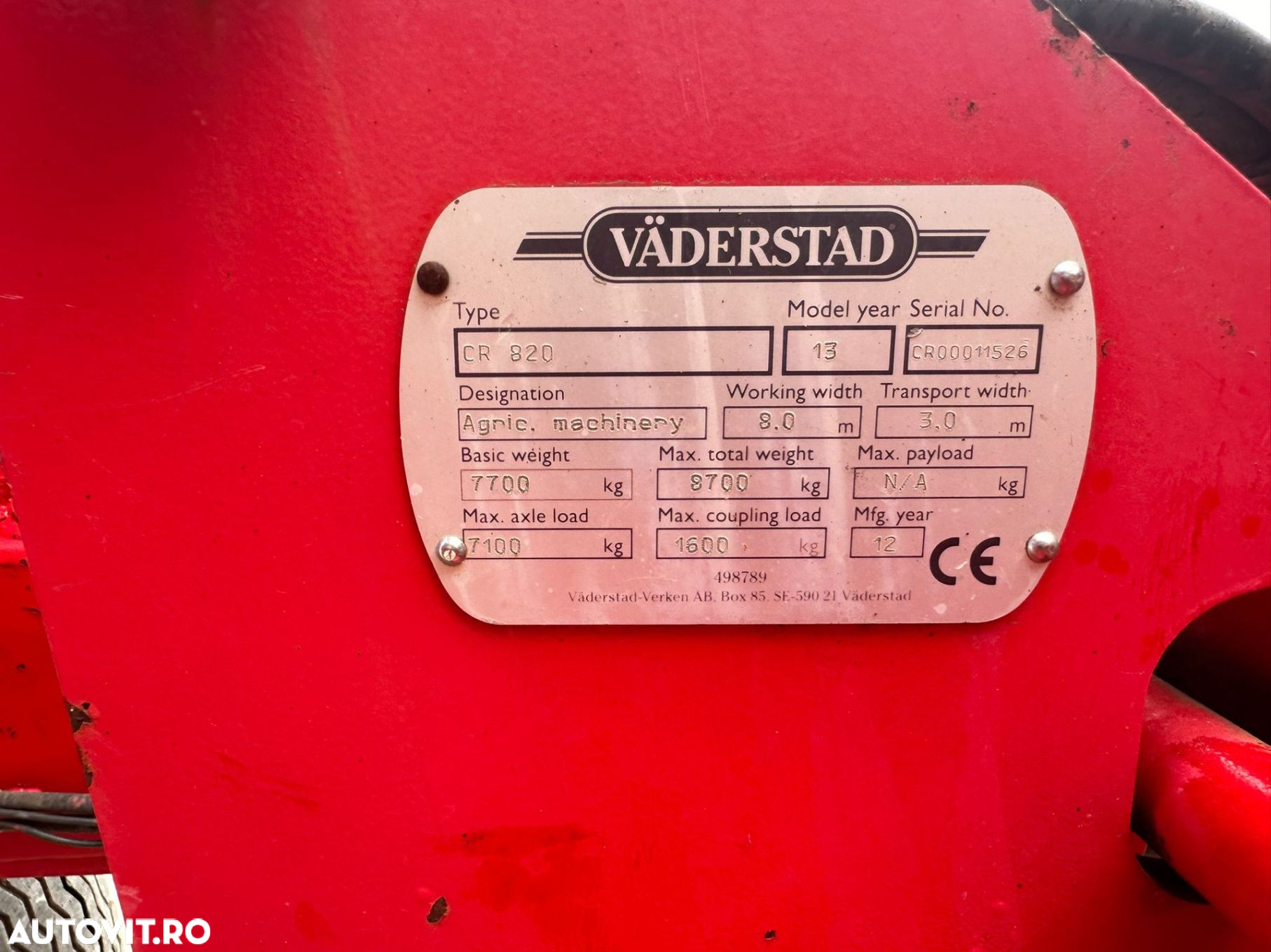 Altul Vaderstad Carrier 820 - 5