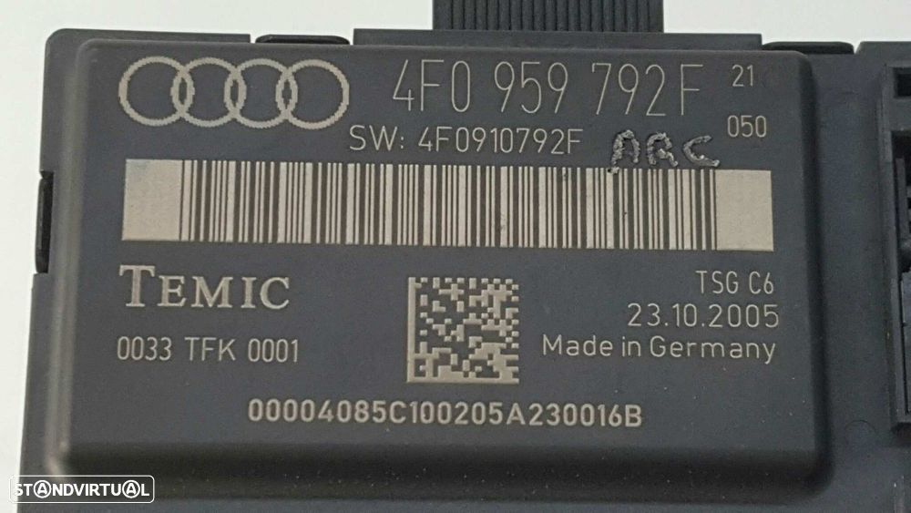 CENTRALINA/BOMBA FECHO CENTRAL AUDI A6 BERLINA (4F2) 3.0 TDI QUATTRO (165KW) - 2