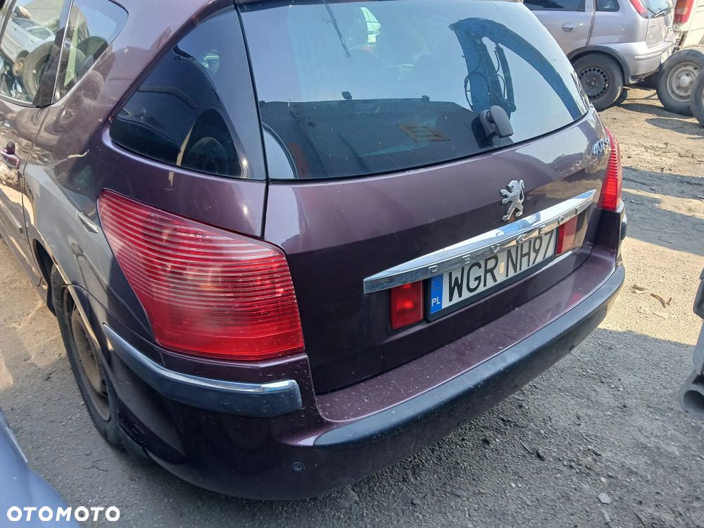 PEUGEOT 407 SW KKC maska pokrywa silnika klapa bagażnika zderzak lampa reflektor pas przedni stop lampy halogeny przeciwmgłowe  odblaski grill atrapa znaczek błotnik błotniki drzwi zbiornik wlew paliwa szyba lusterko - 6