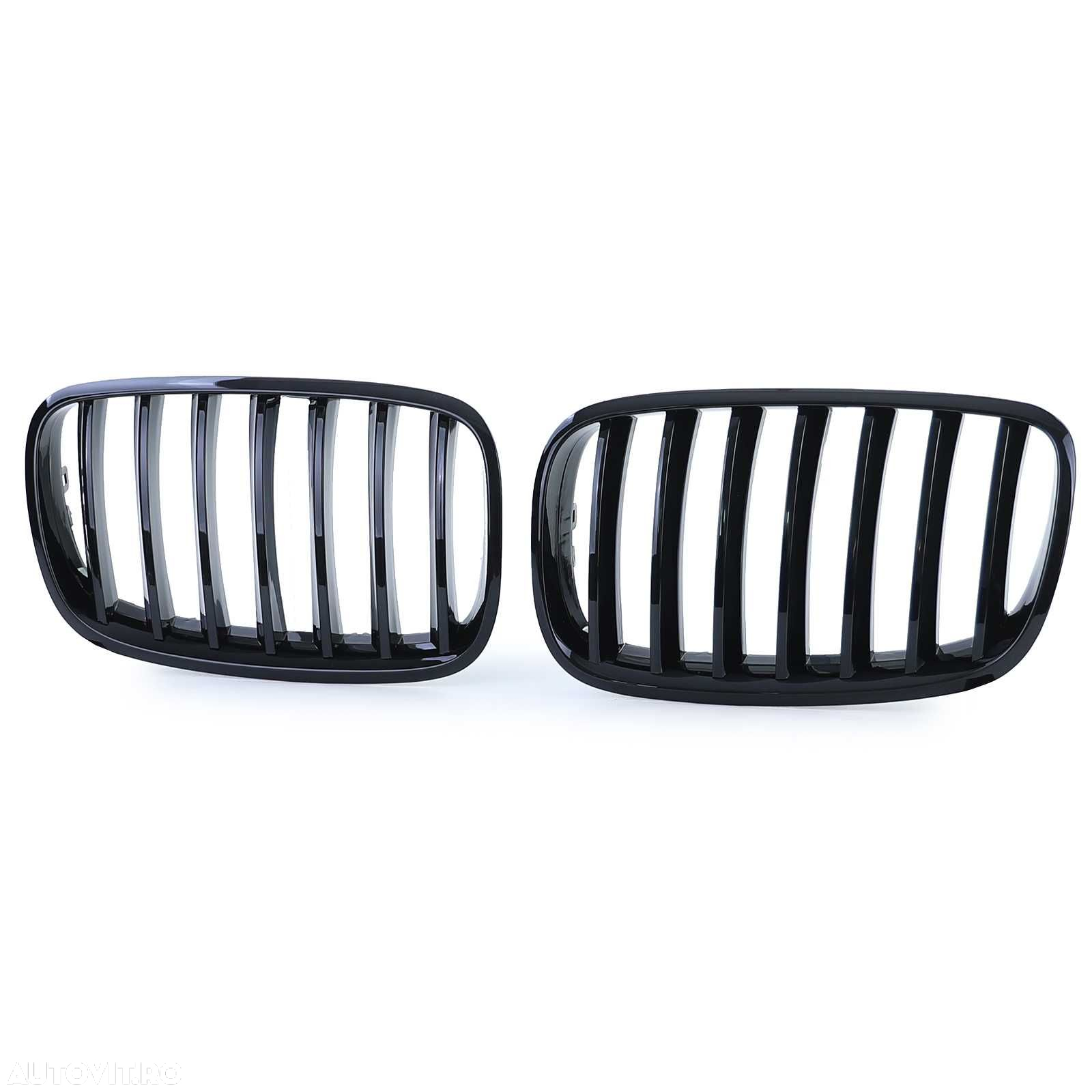 Grile Nari Negru Lucios BMW X5 X6 E70 E71, Capace Oglinzi, Produse NOI - 2