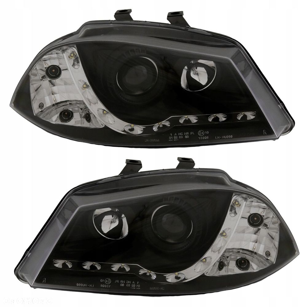 Reflektory Lampy kpl Black Tuning diody LED Seat Ibiza 6l III 3 2002-2008 - 1