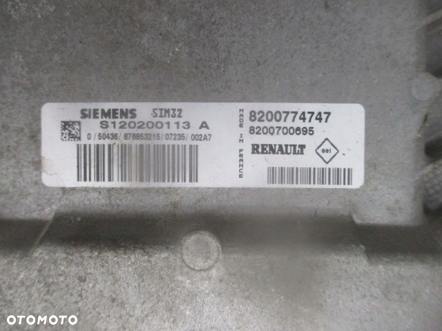 RENAULT TWINGO II 2 KOMPUTER stacyjka immo uch S120200113A 8200774747 - 2