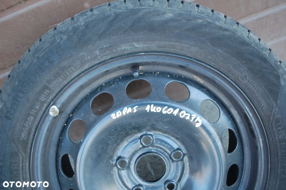 FELGA KOŁO ZAPASOWE 1K0601027J 5X112 205/55R16 ET50 6.5J AUDI A3 8P VW GOLF V SKODA SEAT - 3